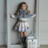 Picture of Miranda Girls London Graphics Faux Fur Cape - Grey