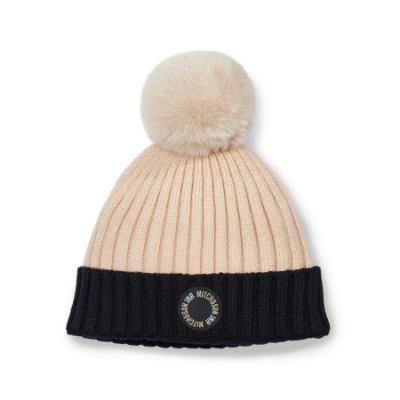 Picture of Mitch & Son JNR Boys Jimmy Knitted Hat - Latte Beige
