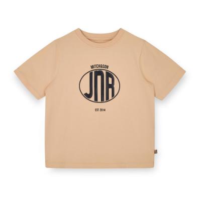 Picture of Mitch & Son JNR Laird Logo T-shirt - Latte Beige