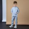 Picture of Mitch & Son JNR Lorenzo Melange Zipper Tracksuit Set X 2 - Grey Marl