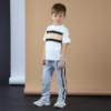 Picture of Mitch & Son JNR Lorenzo Melange Zipper Tracksuit Set X 2 - Grey Marl