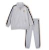 Picture of Mitch & Son JNR Lorenzo Melange Zipper Tracksuit Set X 2 - Grey Marl
