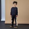 Picture of Mitch & Son JNR Lawrence Hoodie Tracksuit With Contrast Hood - Black