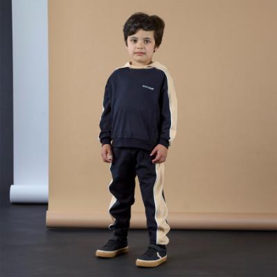 Picture of Mitch & Son JNR Lawrence Hoodie Tracksuit With Contrast Hood - Black