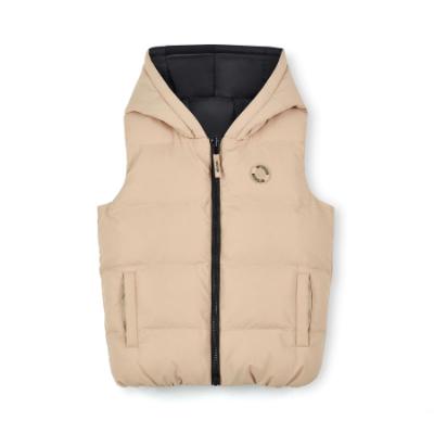 Picture of Mitch & Son JNR James Reversible Gilet - Latte Beige Black