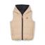 Picture of Mitch & Son JNR James Reversible Gilet - Latte Beige Black