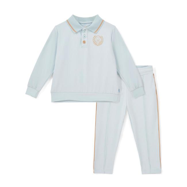 Picture of Mitch & Son Winter Crest Jordan Polo Set X 2 - Sky Blue