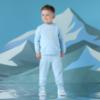 Picture of Mitch & Son Winter Crest Jaxon Crest Embroidery Crewneck Tracksuit - Sky Blue