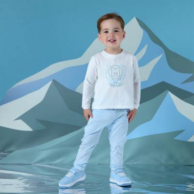 Picture of Mitch & Son Winter Crest Jett Twill Trouser - Sky Blue