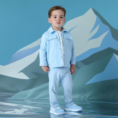 Picture of Mitch & Son Winter Crest Joseph Twill Shacket - Sky Blue