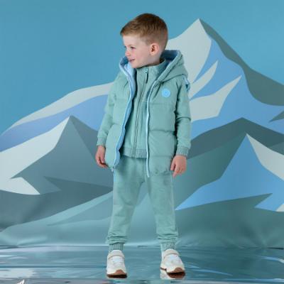 Picture of Mitch & Son Winter Crest James Reversible Gilet - Sky Blue