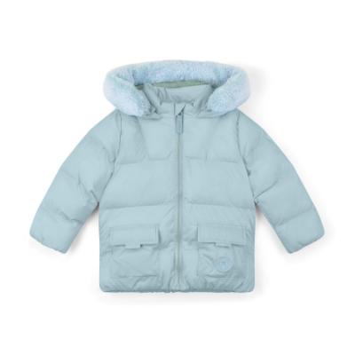 Picture of Mitch & Son Winter Crest Jack Fur Trimmed Padded Jacket - Sky Blue