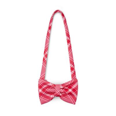 Picture of A Dee Love Story Laura Check Bow Shape Handbag - Vibrant Red