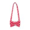 Picture of A Dee Love Story Laura Check Bow Shape Handbag - Vibrant Red