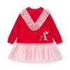 Picture of A Dee Love Story Lacey Sweat Tulle Dress - Vibrant Red Pink