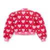 Picture of A Dee Love Story Lisette Heart Print Bomber - Vibrant Red