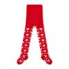 Picture of A Dee Love Story Lake Heart Print Tights - Vibrant Red