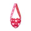 Picture of A Dee Love Story Louise Heart Print Heart Handbag - Vibrant Red