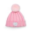 Picture of A Dee Love Story Mallory Pom Pom Knitted Hat - Peony Pink
