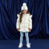 Picture of A Dee Twilight Twirls Liliana Padded Jacket With Frill Heart Pockets - Snow White