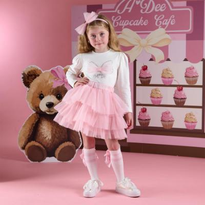 Picture of A Dee Teddy Bear Bakery Mackenzie Tulle Skirt Set X 2 - Snow White