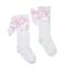 Picture of A Dee Teddy Bear Bakery Maeve Knee High Bow Socks - Snow White