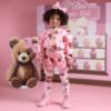 Picture of A Dee Teddy Bear Bakery Lisette Bear Print Bomber - Pink Fairy