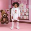 Picture of A Dee Teddy Bear Bakery Michelle Sweat Dress With Bow - Snow White
