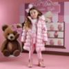 Picture of A Dee Teddy Bear Bakery Montana Padded Long Metallic Jacket - Pink Fairy