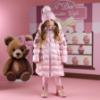Picture of A Dee Teddy Bear Bakery Montana Padded Long Metallic Jacket - Pink Fairy