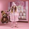 Picture of A Dee Teddy Bear Bakery Montana Padded Long Metallic Jacket - Pink Fairy