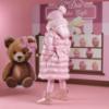 Picture of A Dee Teddy Bear Bakery Montana Padded Long Metallic Jacket - Pink Fairy