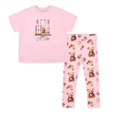 Picture of A Dee Teddy Bear Bakery Mimi Short Sleeve Legging Set X 2 - Pink Fairy