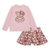 Picture of A Dee Initial Icon Millie Initial Print Short Set X 2 - Pink Fairy