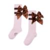 Picture of A Dee Initial Icon Maeve Knee High Bow Socks - Pink Fairy