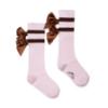 Picture of A Dee Initial Icon Maeve Knee High Bow Socks - Pink Fairy