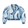 Picture of A Dee Twilight Twirls Lizzy Swirl Print Bomber - Powder Blue