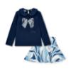 Picture of A Dee Twilight Twirls Nellie Swirl Print Skirt Set X 2 - Heritage Navy