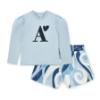 Picture of A Dee Twilight Twirls Nova Swirl Print Short Set X 2 - Powder Blue