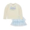 Picture of A Dee Twilight Twirls Naya Tulle Bow Skirt Set X 2 - Vintage White