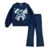Picture of A Dee Twilight Twirls Luna Bow Flare Tracksuit - Heritage Navy