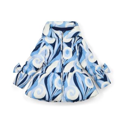 Picture of A Dee Twilight Twirls Nylah Swirl Print Bow Jacket - Powder Blue