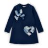 Picture of A Dee Twilight Twirls Lotus Handbag Sweat Dress - Heritage Navy