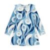 Picture of A Dee Twilight Twirls Nora Swirl Print Jersey Dress - Powder Blue