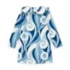Picture of A Dee Twilight Twirls Nora Swirl Print Jersey Dress - Powder Blue