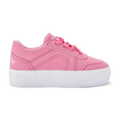 Picture of A Dee Patty Platform Trainer Ribbon Laces - Peony Pink