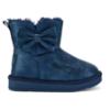 Picture of A Dee Bowtiful Faux Suede Boot Bow Detail - Heritage Navy