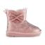 Picture of A Dee Bowtiful Faux Suede Boot Bow Detail - Pink Fairy