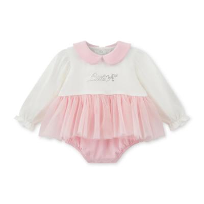 Picture of Little A Baby Girls Cute As A Cupcake Kimberly Tulle Romper - Pink Fairy