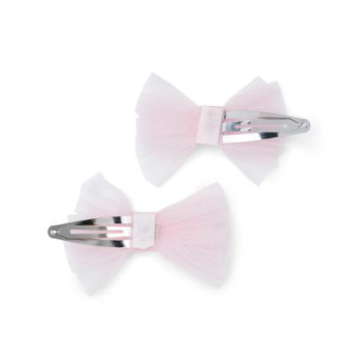 Picture of Little A Baby Girls Cute As A Cupcake Kaylee Tulle Bow Hairclips x 2 - Pink Fairy